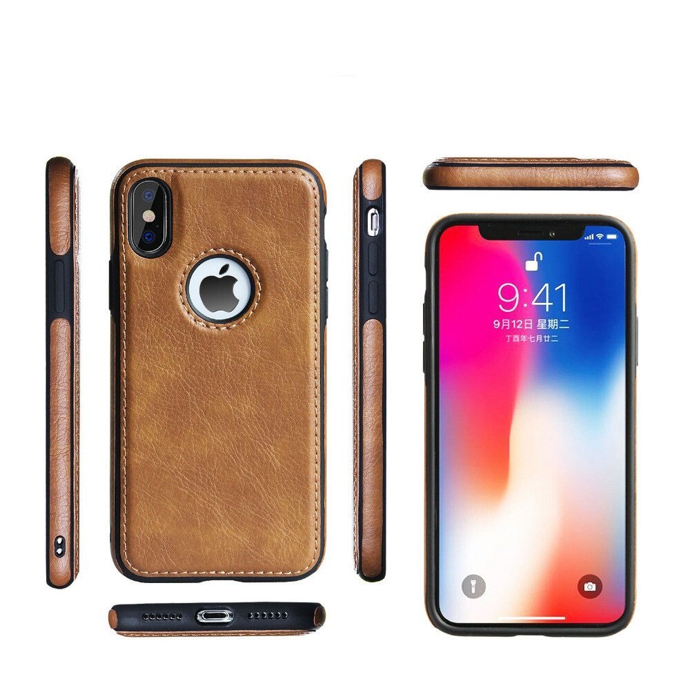 iPhone X Series PU Leather Shockproof Business Style Mobile Phone Case - Image 2