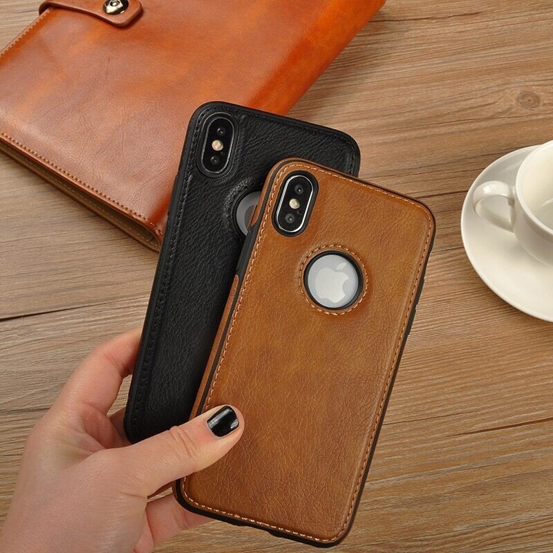 iPhone X Series PU Leather Shockproof Business Style Mobile Phone Case - Image 8