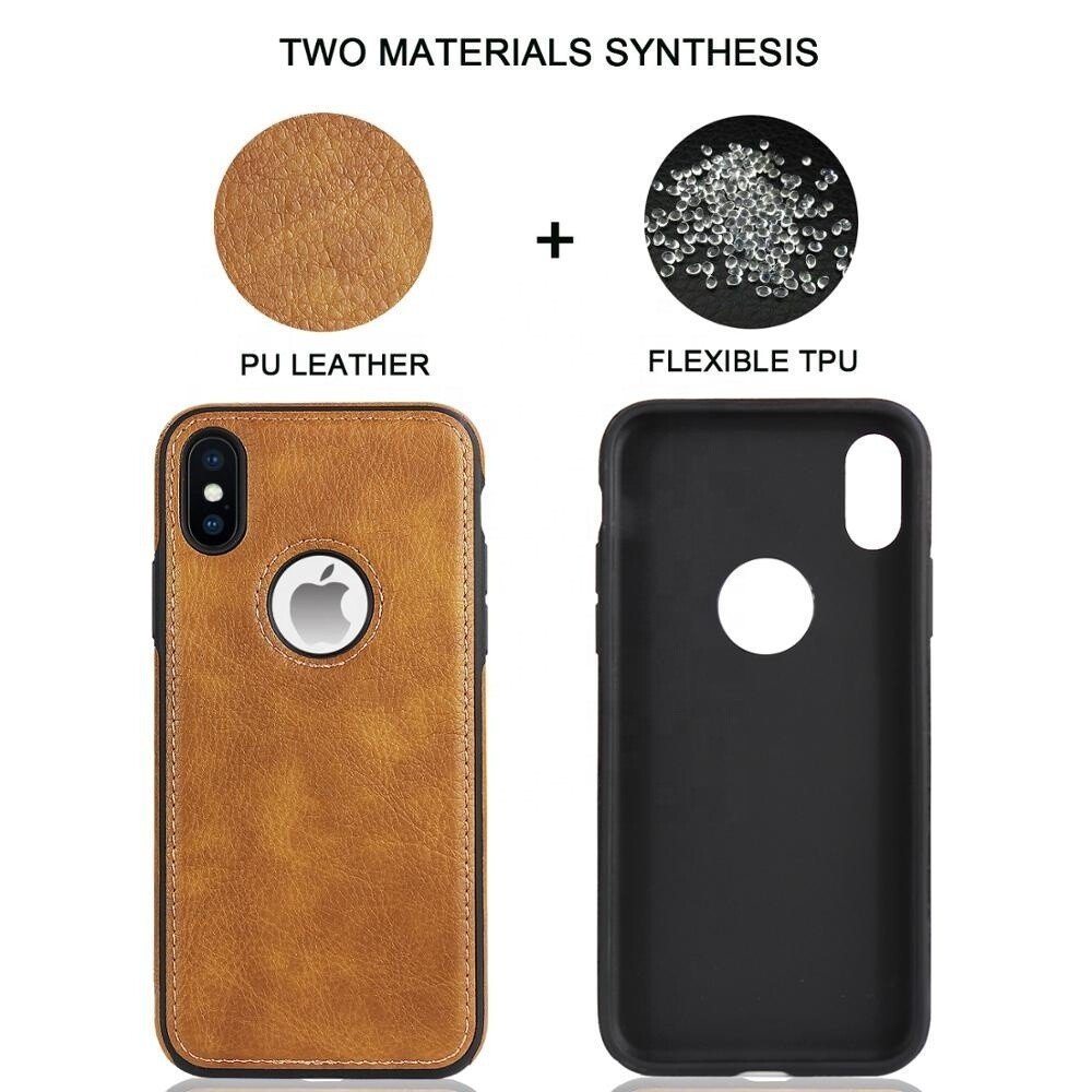 iPhone X Series PU Leather Shockproof Business Style Mobile Phone Case - Image 6
