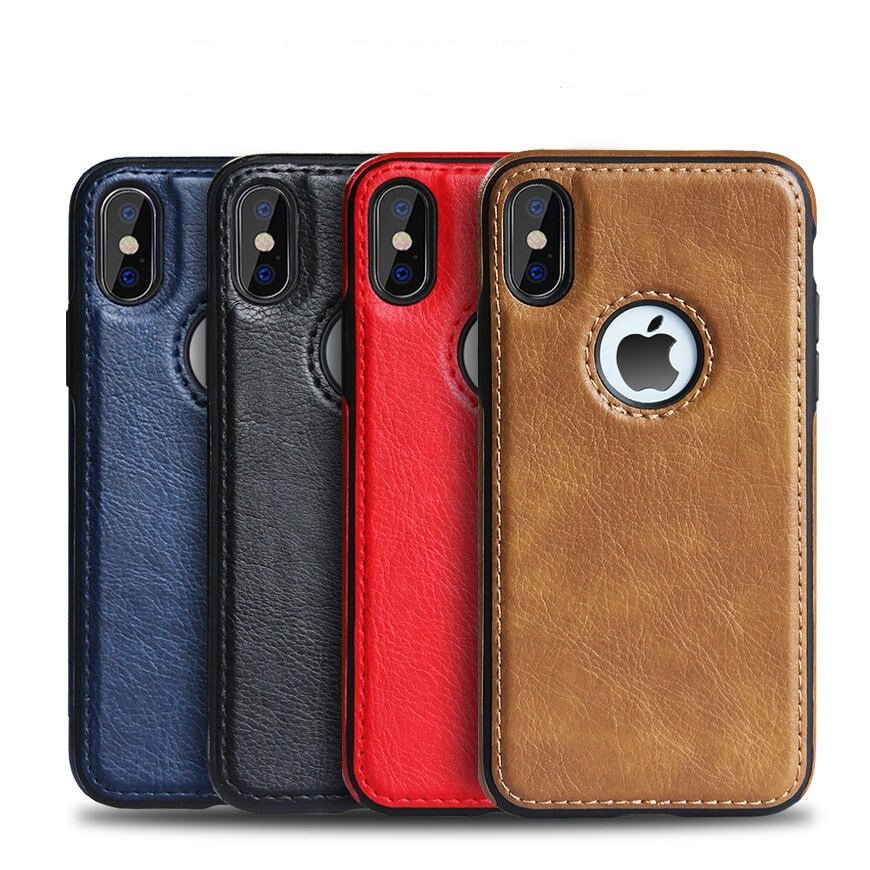 iPhone X Series PU Leather Shockproof Business Style Mobile Phone Case