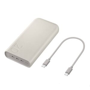 NEW GENERATION SAMSUNG 25W/45W BATTERY PACK SUPER-FAST CHARGE METALLIC POWERBANK WITH USB TYPE C-C CABLE