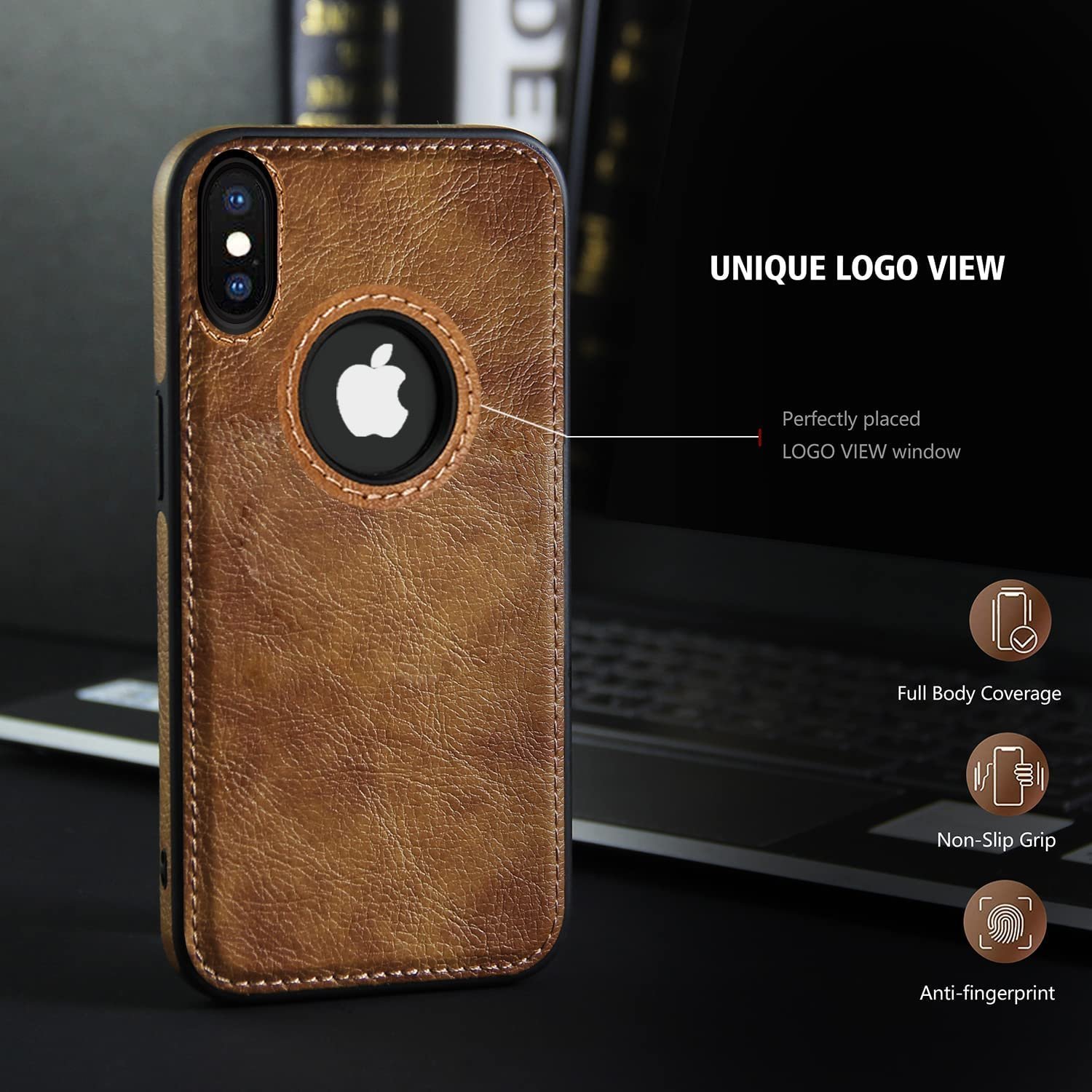 iPhone X Series PU Leather Shockproof Business Style Mobile Phone Case - Image 17