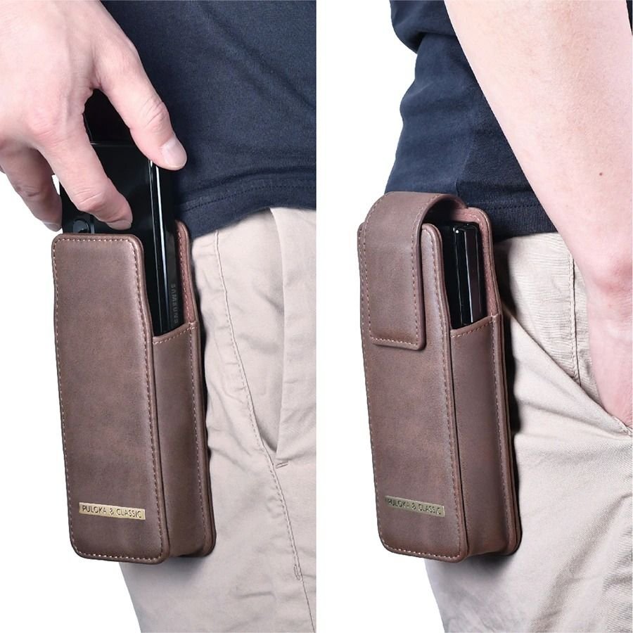 Z Fold Series 5G Pouch Belt Clip Holster Flip Case Waist Bag Leather Case - Image 10