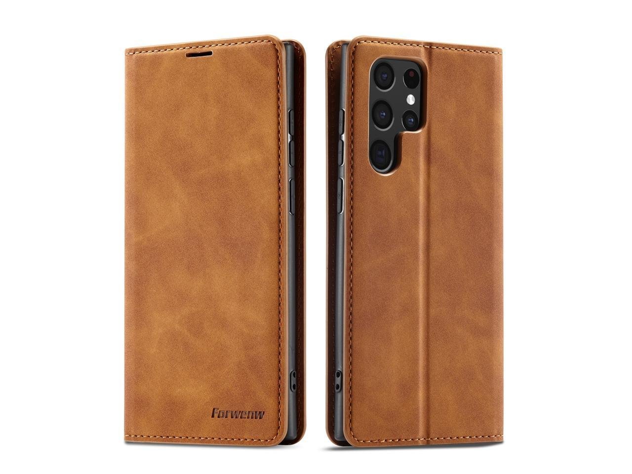 Samsung Galaxy S23 Series Leather Magnetic Wallet Flip Case