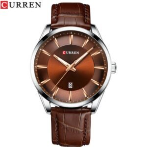 CURREN Quartz Watches for Men Leather Strap Male Wristwatches