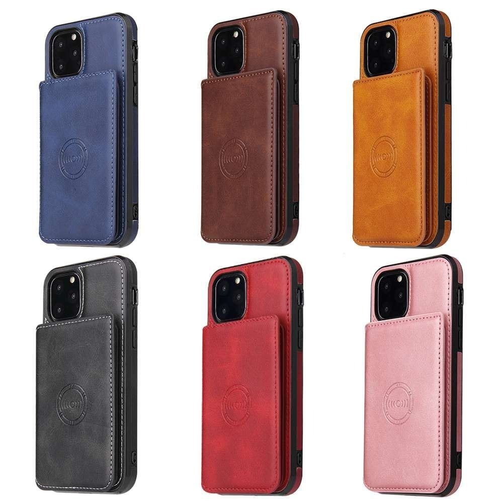 iPhone 12 Series Luxury Leather Wallet Back Cover Case - Image 27