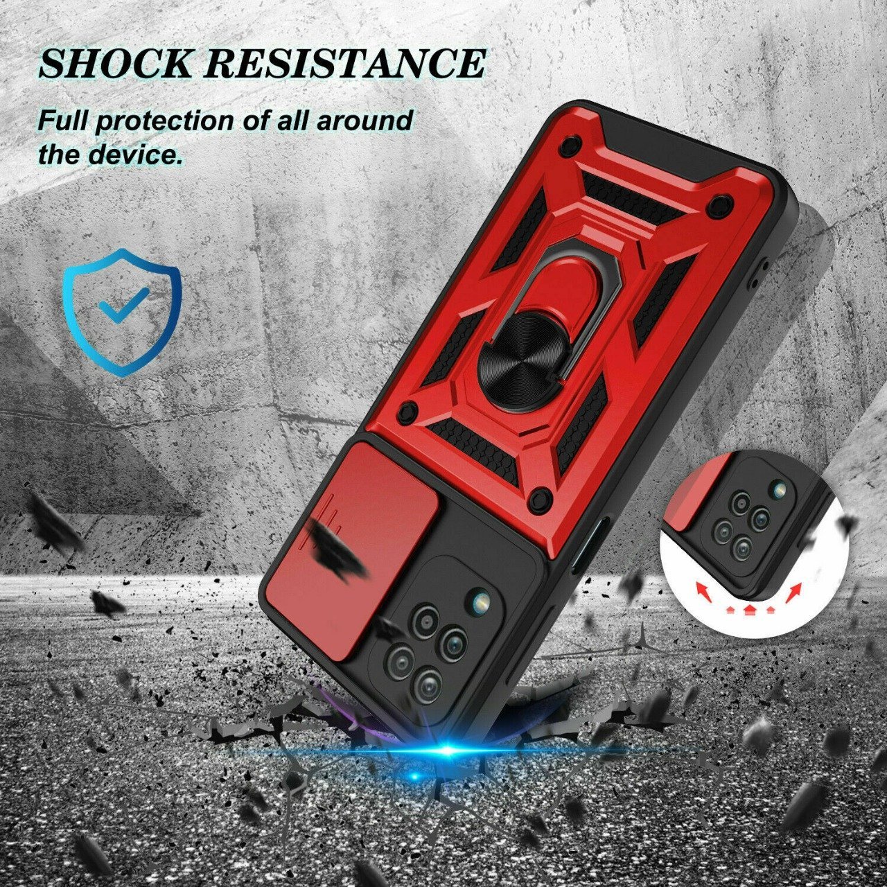 Samsung Galaxy A12 Push-Window Armor Case - Image 16