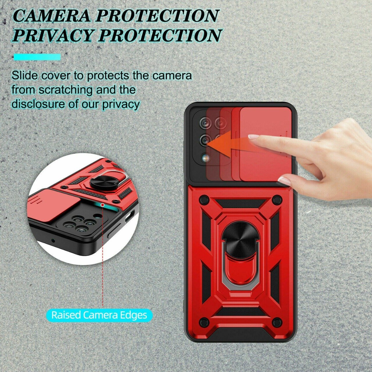 Samsung Galaxy A12 Push-Window Armor Case - Image 12