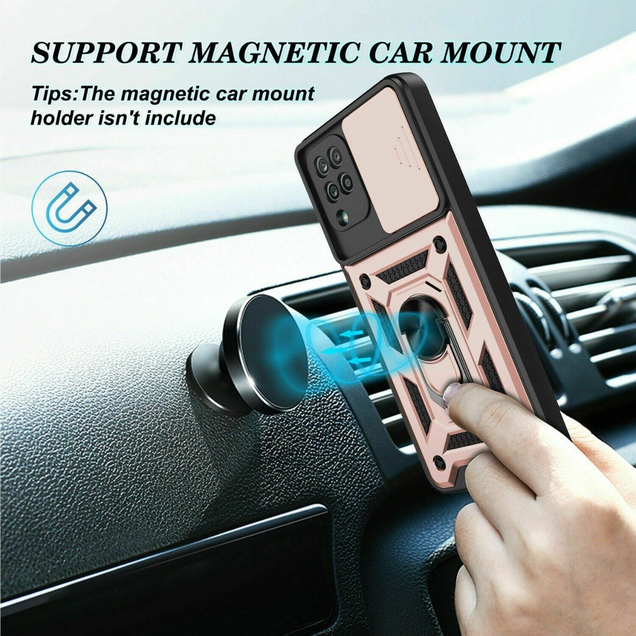 Samsung Galaxy A12 Push-Window Armor Case - Image 10