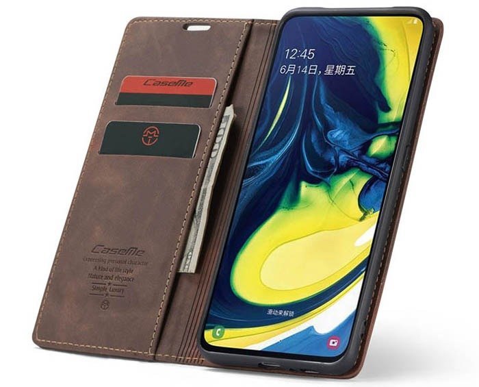 Samsung Galaxy A80 CaseMe Leather Flip Case - Image 7