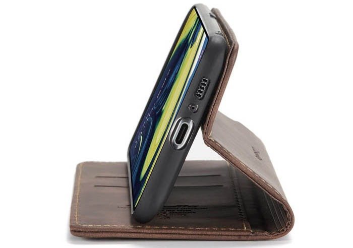 Samsung Galaxy A80 CaseMe Leather Flip Case - Image 5