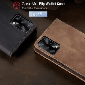 Oppo A74/A95 CaseMe Leather Flip Cover