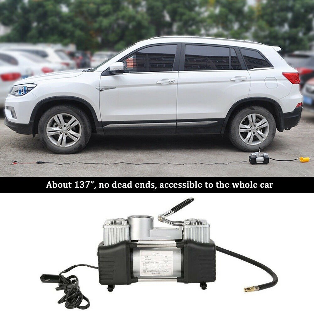 Camel Air Compressor Tire Inflators Tool - 2V Double Cylinder Car inflatable Pump - Image 4