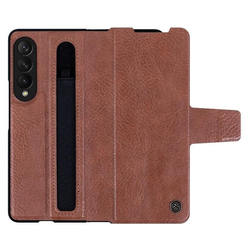 Nillkin Luxury Aoge Leather Phone Case For Samsung Galaxy Z Fold 3 With External Pen Tray - Image 12