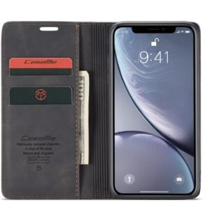 CaseMe Leather Flip Cover for iPhone XR, Xs & Xs Max
