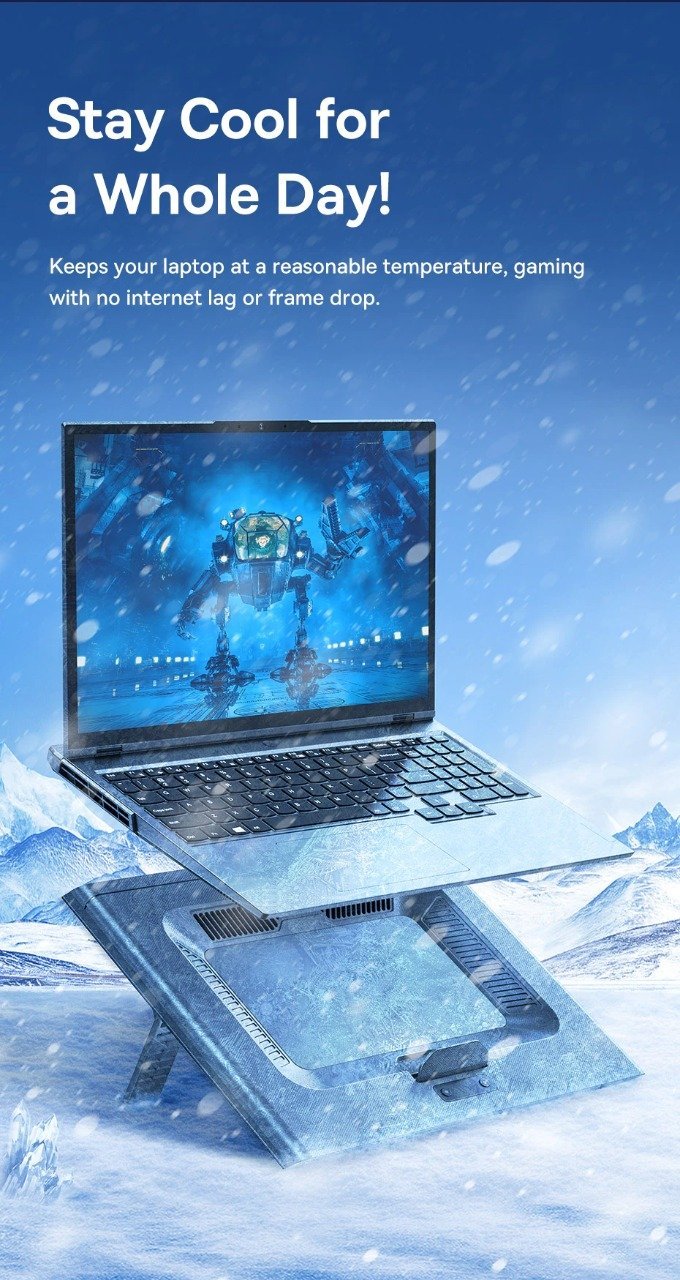 Baseus Heat-Dissipating Laptop Stand with Fan Cooling Base - Image 7