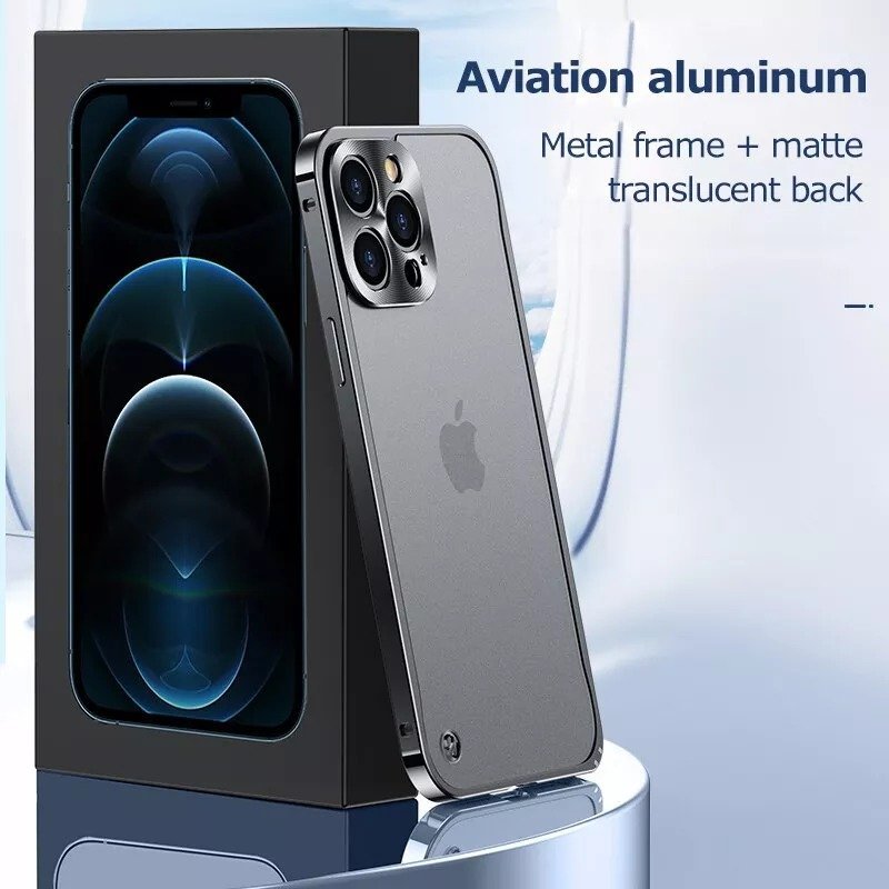 Luxury Premium Metallic Matte Transparent Shockproof Case for iPhone Series - Image 9