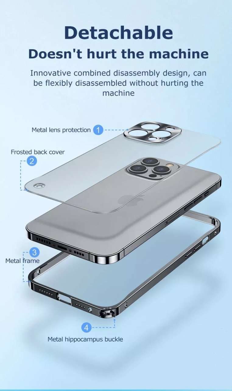 Luxury Premium Metallic Matte Transparent Shockproof Case for iPhone Series - Image 10