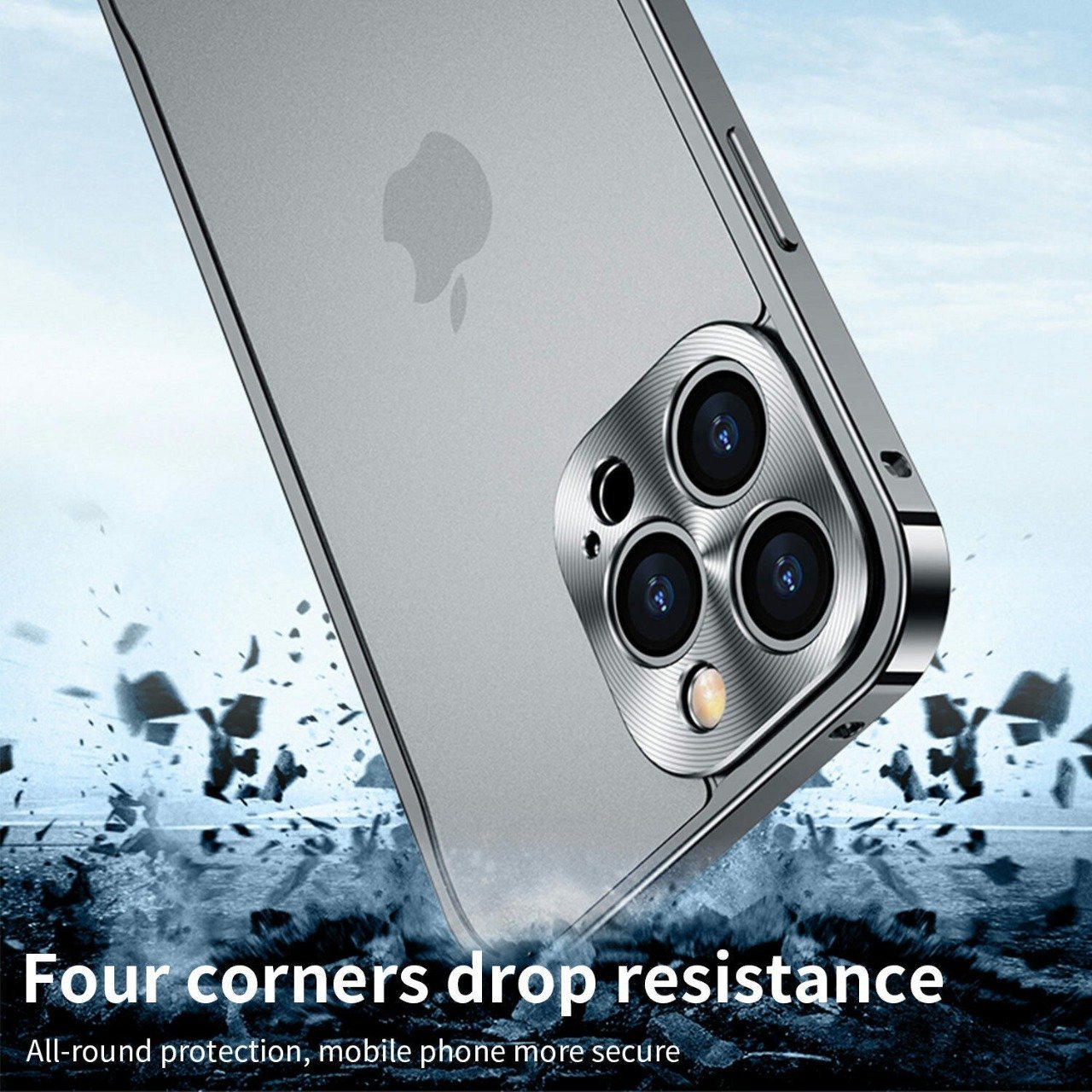 Luxury Premium Metallic Matte Transparent Shockproof Case for iPhone Series - Image 6