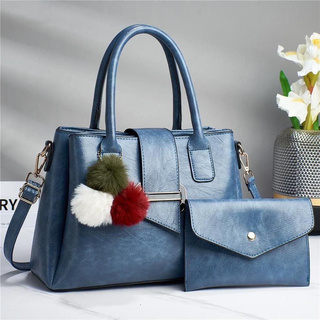 Zsmart Fashion Designer Premium Quality 2 in 1 Tote Ladies Hand Bags Set - Image 4