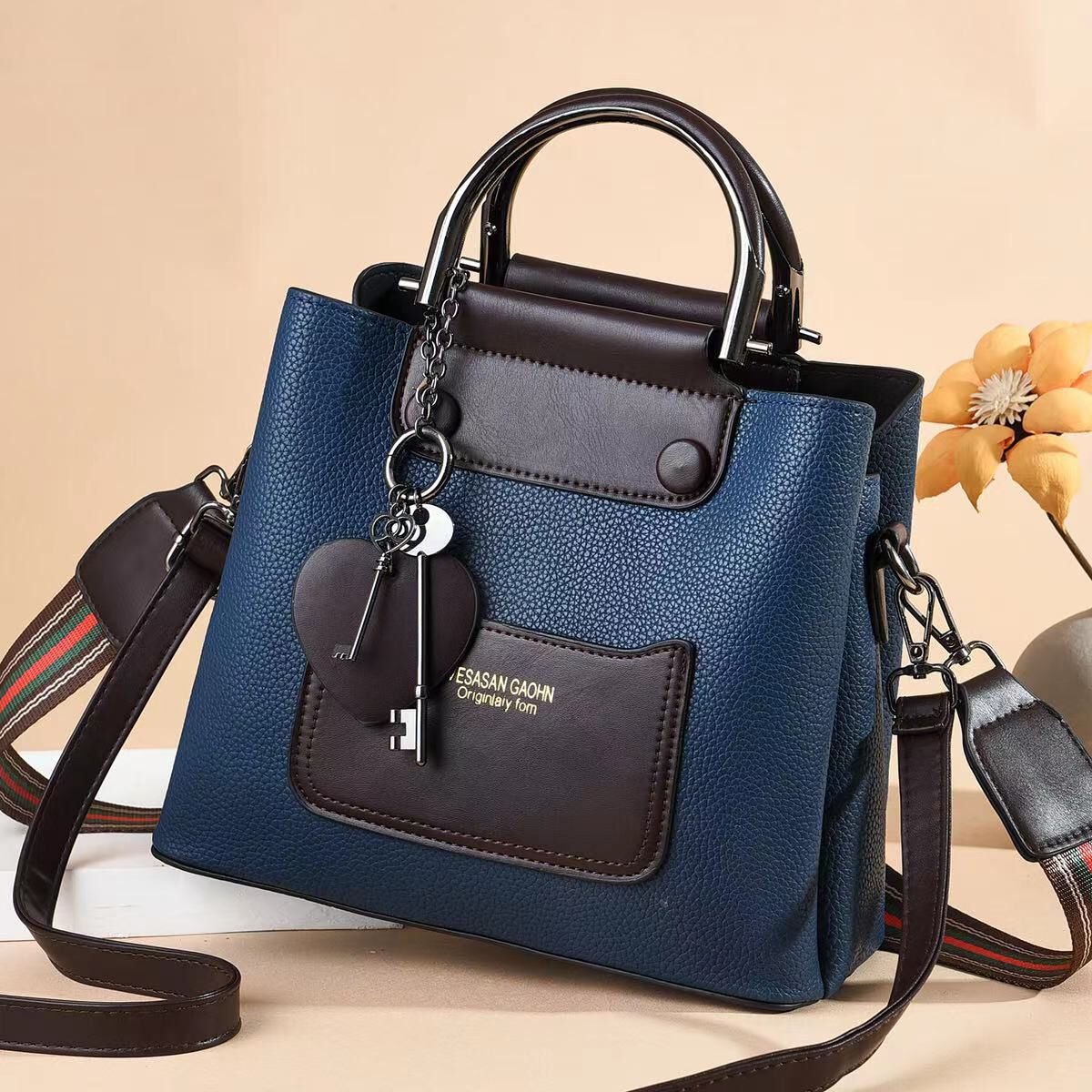 Vintage Women Single Crossbody Handbags Fashion Bucket Bag - Image 2