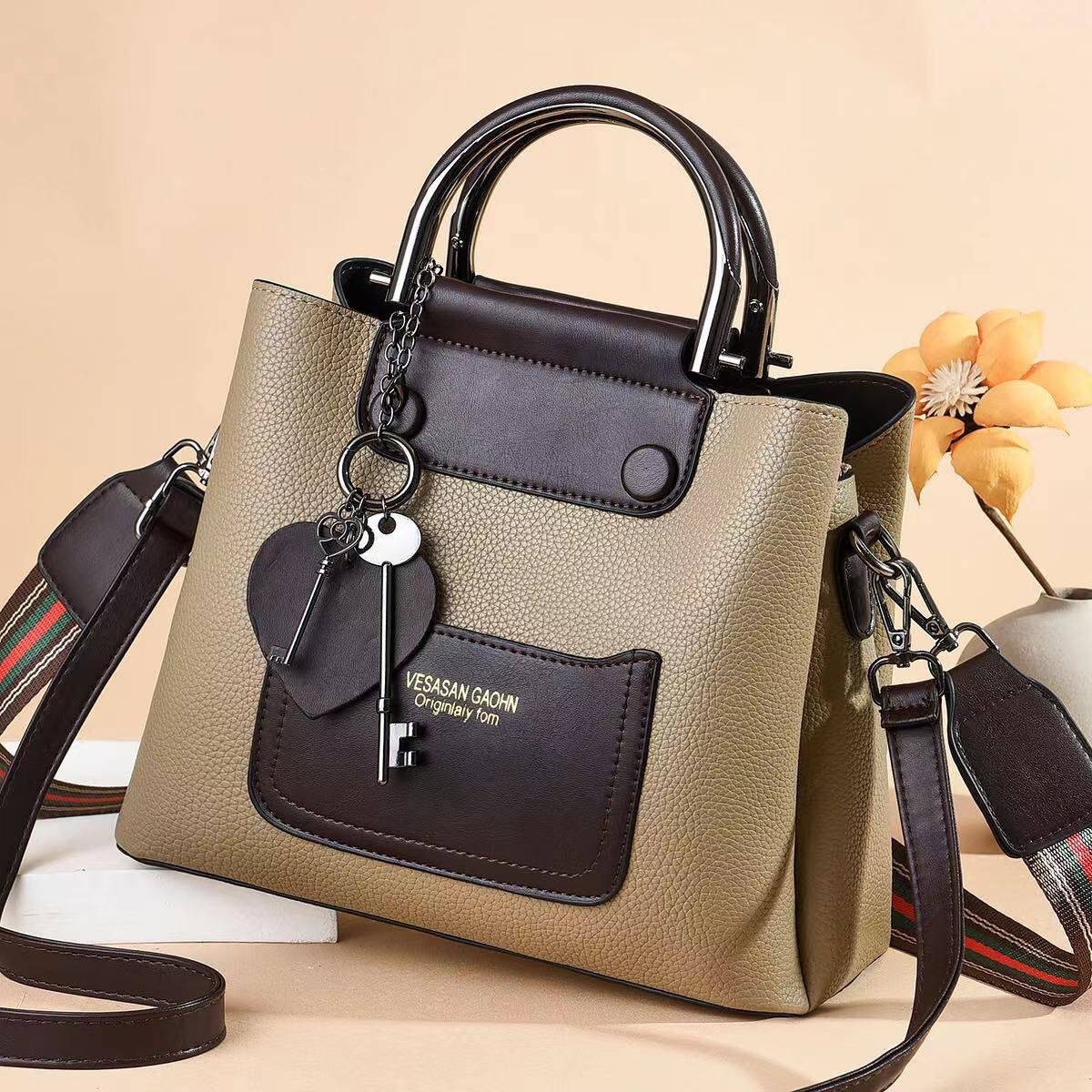 Vintage Women Single Crossbody Handbags Fashion Bucket Bag - Image 7