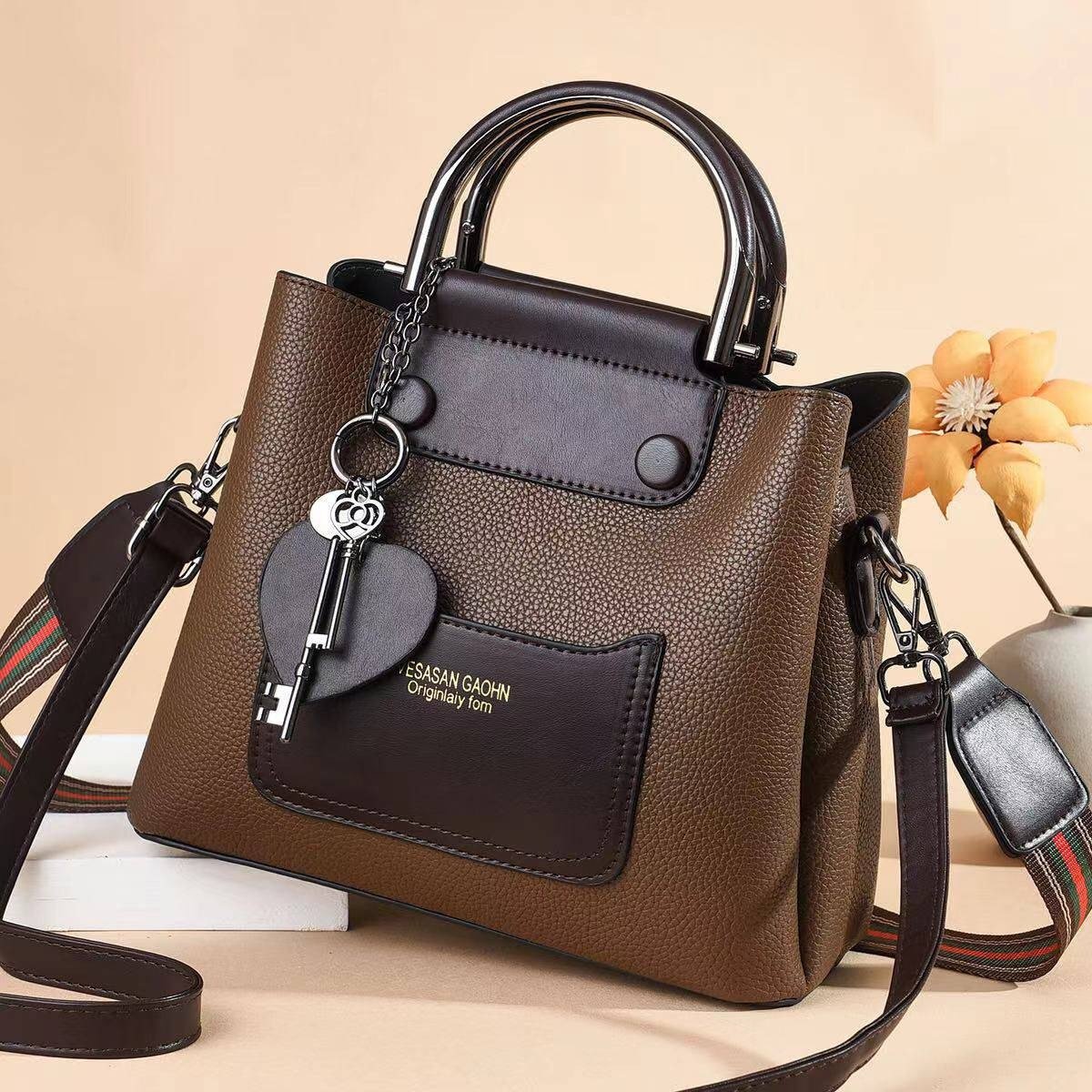 Vintage Women Single Crossbody Handbags Fashion Bucket Bag - Image 8