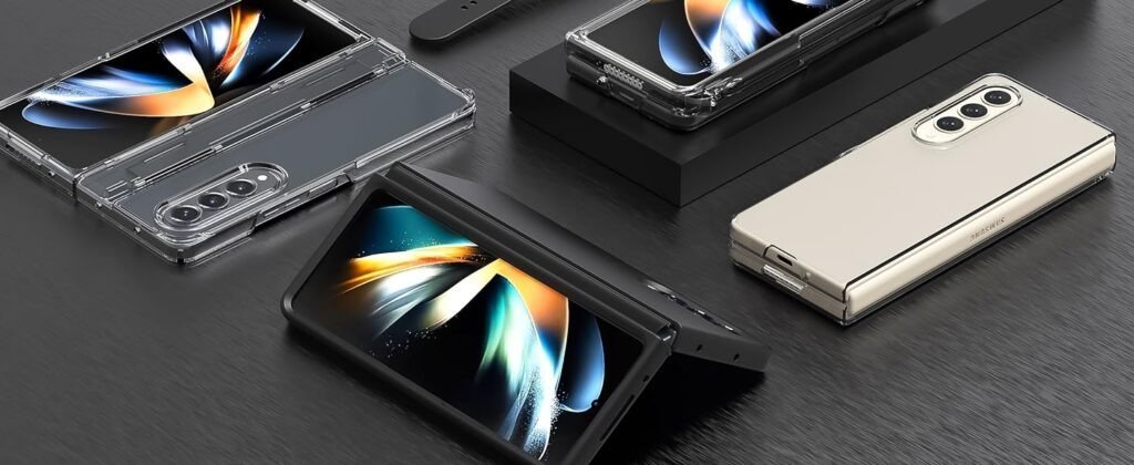 Samsung Galaxy Z Fold 3/Z Fold 4/Z Fold 5 NINKI Crystal Clear Transparent with S Pen Slot Hinge Protective Case - Image 12