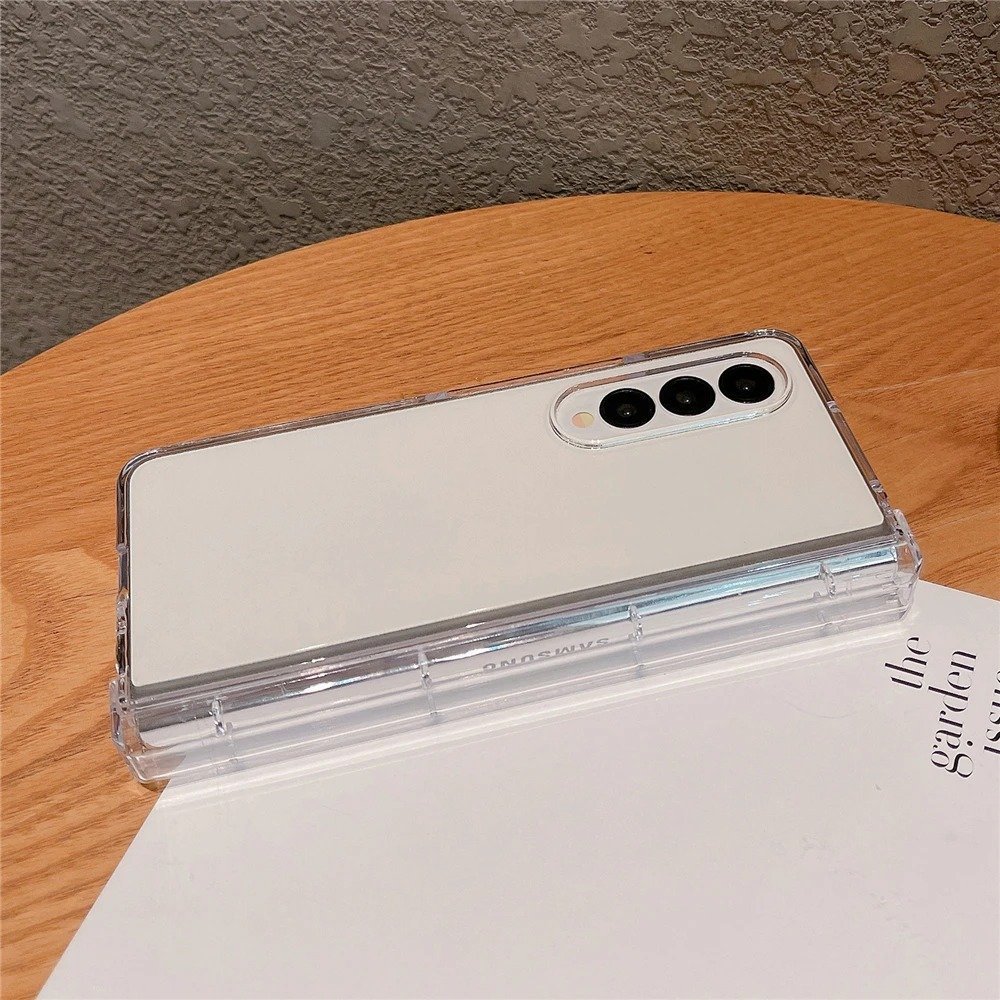 Samsung Galaxy Z Fold 3/Z Fold 4/Z Fold 5 NINKI Crystal Clear Transparent with S Pen Slot Hinge Protective Case - Image 7