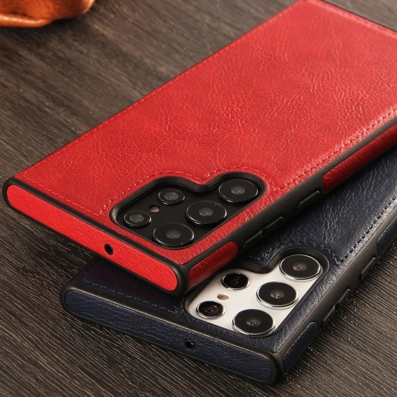 Luxury Premium PU Line Leather Stitching Case Cover For Samsung Galaxy S23 Ultra/S24 Ultra - Image 11