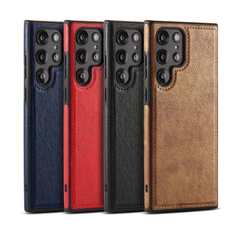 Luxury Premium PU Line Leather Stitching Case Cover For Samsung Galaxy S23 Ultra/S24 Ultra - Image 17