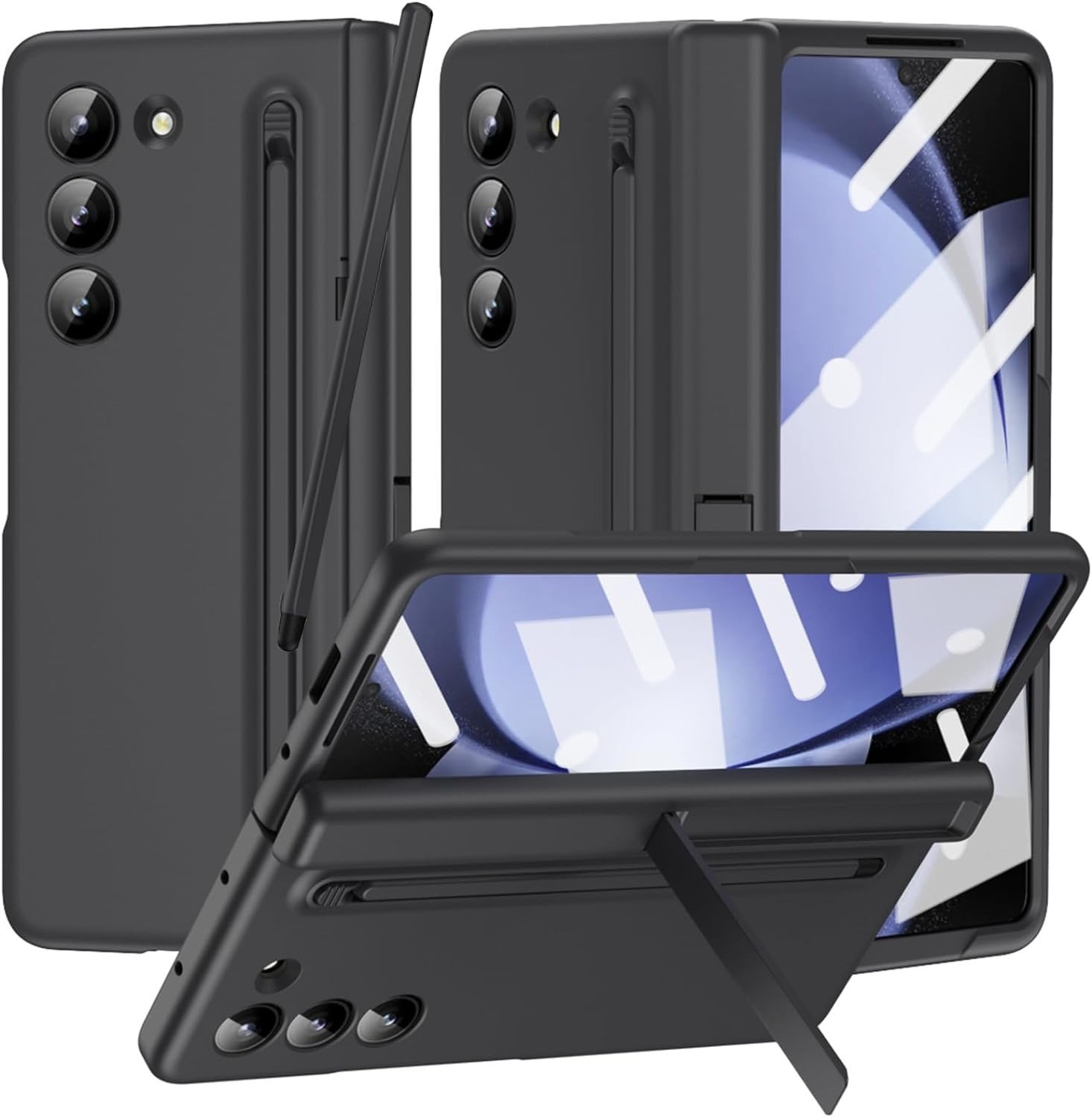 Samsung Galaxy Z Fold Series Shockproof Full Screen Protector All-inclusive Hinge Shell Armor Case - Image 16