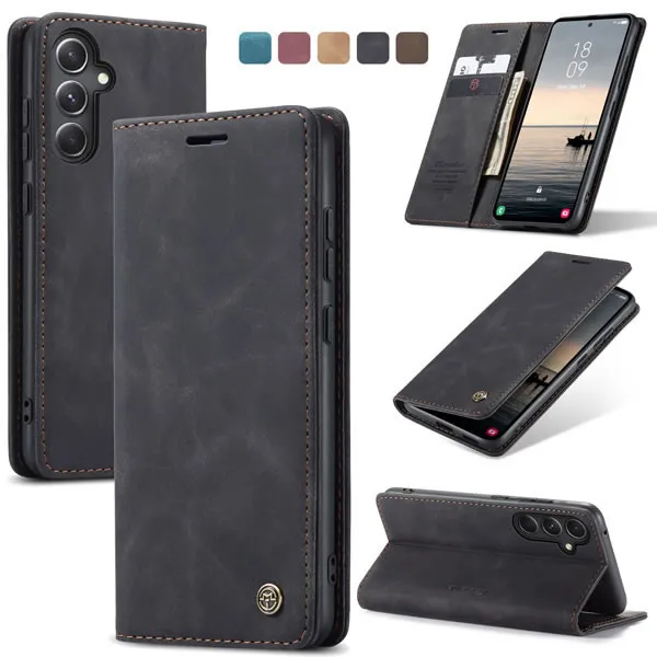 Samsung Galaxy S23 Series CaseMe Leather Flip Cover with Wallet Slots - Image 3