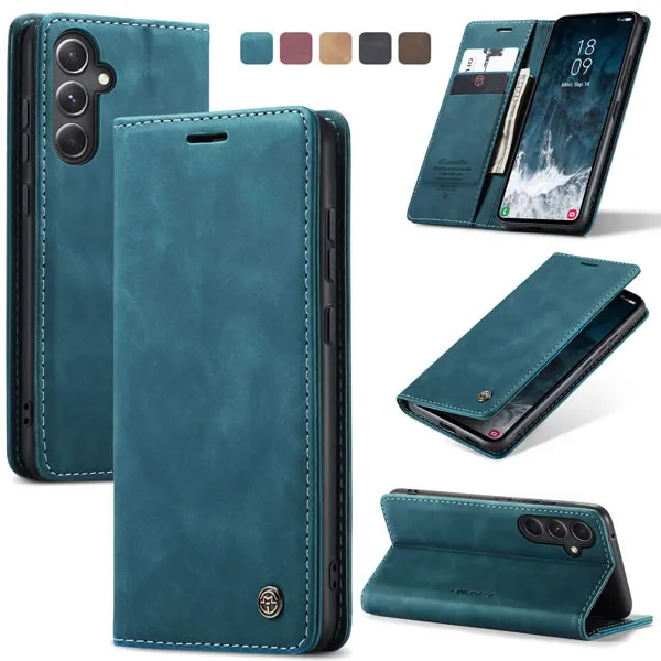 Samsung Galaxy S23 Series CaseMe Leather Flip Cover with Wallet Slots - Image 4