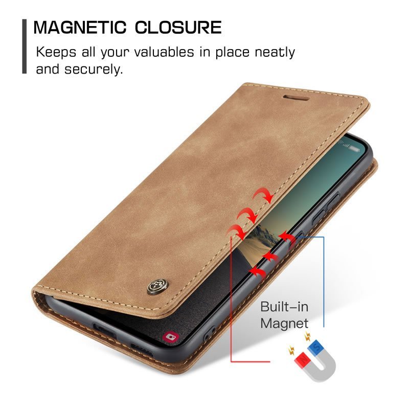 Samsung Galaxy S23 Series CaseMe Leather Flip Cover with Wallet Slots - Image 12