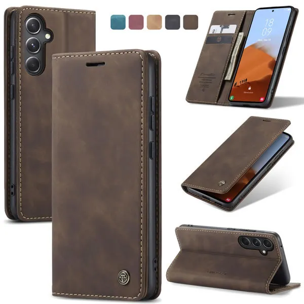 Samsung Galaxy S23 Series CaseMe Leather Flip Cover with Wallet Slots