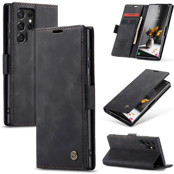 Samsung Galaxy S23 Series CaseMe Leather Flip Cover with Wallet Slots - Image 7