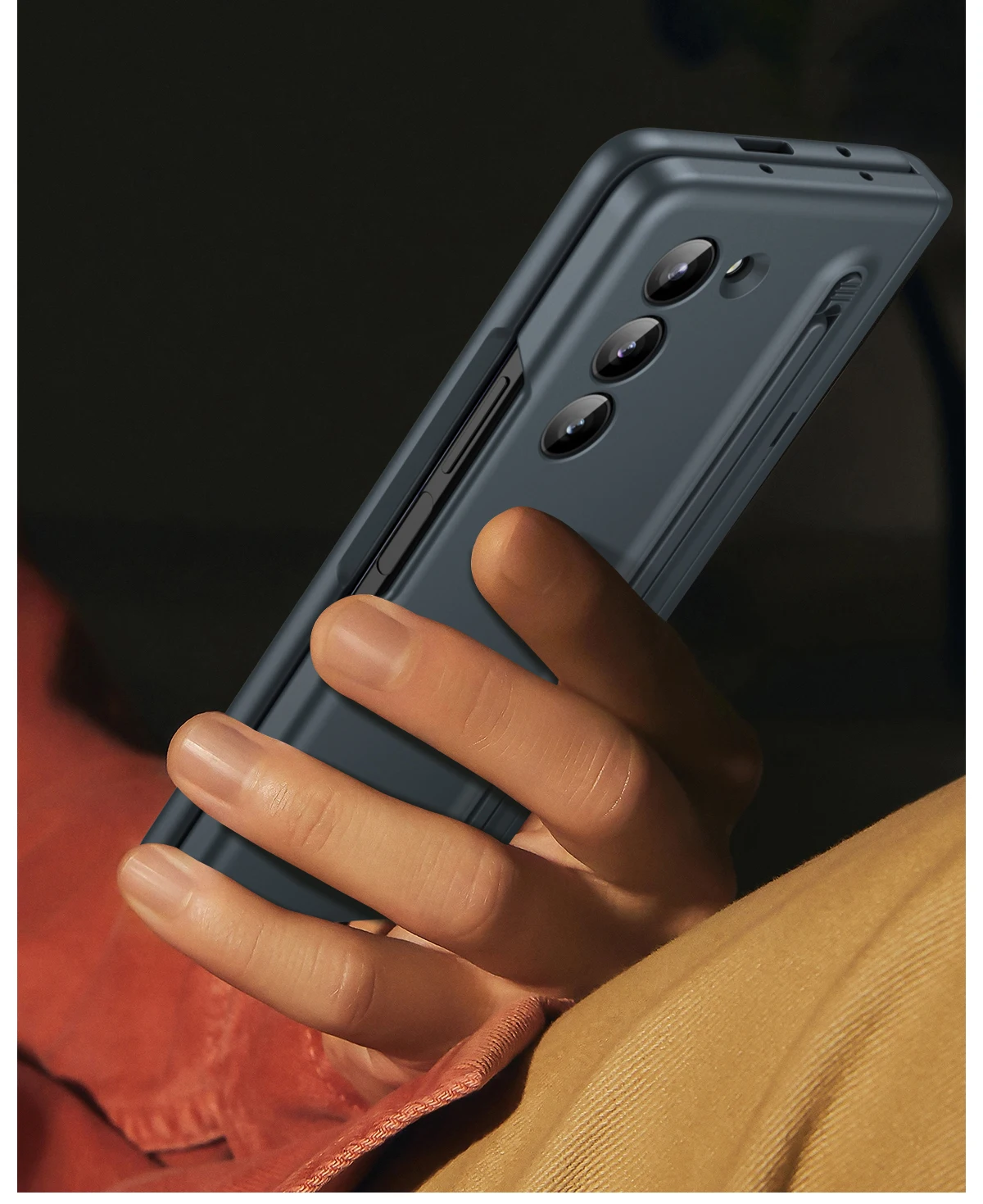 Samsung Galaxy Z Fold Series Shockproof Full Screen Protector All-inclusive Hinge Shell Armor Case - Image 3