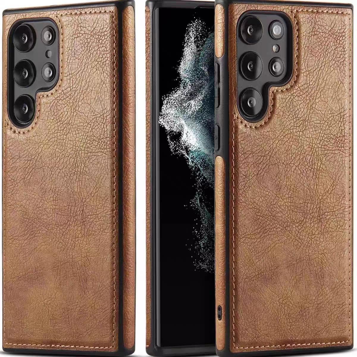 Luxury Premium PU Line Leather Stitching Case Cover For Samsung Galaxy S23 Ultra/S24 Ultra - Image 4