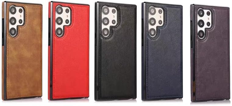 Luxury Premium PU Line Leather Stitching Case Cover For Samsung Galaxy S23 Ultra/S24 Ultra - Image 3