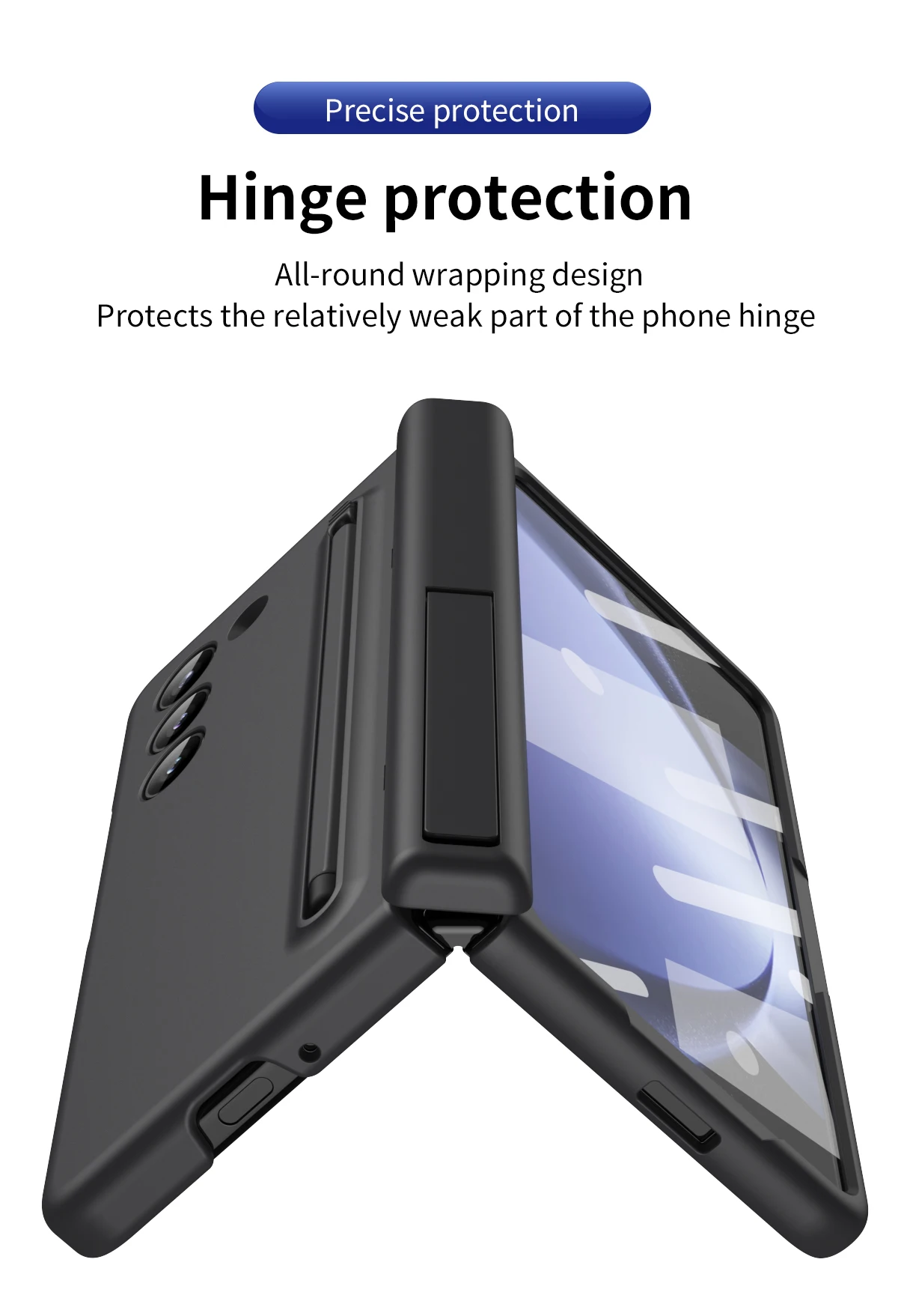 Samsung Galaxy Z Fold Series Shockproof Full Screen Protector All-inclusive Hinge Shell Armor Case - Image 10