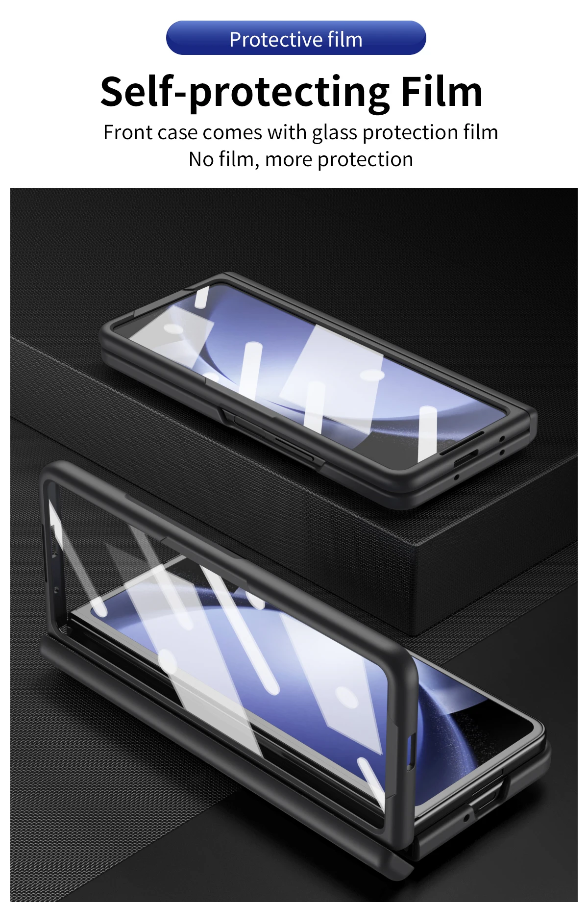 Samsung Galaxy Z Fold Series Shockproof Full Screen Protector All-inclusive Hinge Shell Armor Case - Image 4