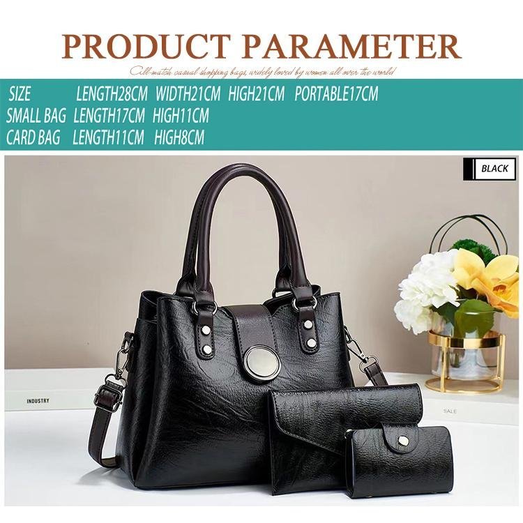 Fashion High Quality PU Leather Small Women Tote Hand Bags Crossbody - Image 2