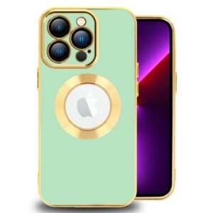 Luxury Soft Gold Electroplated Magsafe Case For iPhone Series